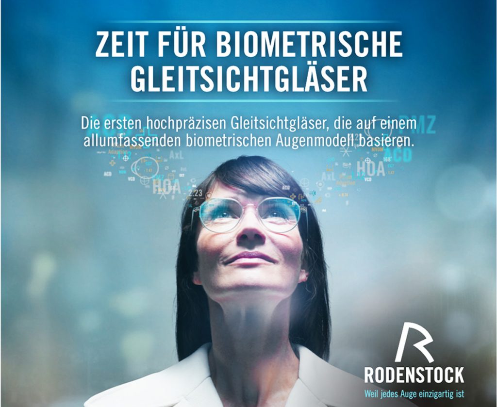 Zeit für biometrische Gleitsichtgläser von Rodenstock - Optik Seelos